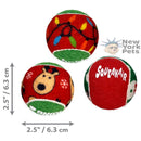 Kit 6 Bolas Kong SqueakAir para Cachorro - Natal - New York Pets