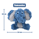 Kit Soft Time - Pelucias para Cães Pequenos Kong Hipopotamo, Girafa e Elefante - New York Pets