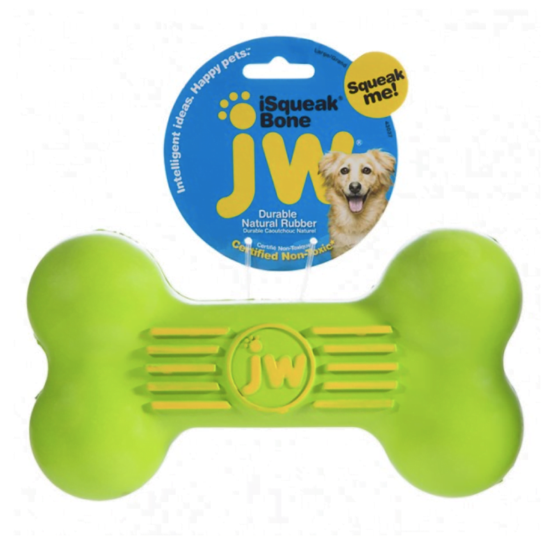 Osso Isqueak com Apito JW Filhotes Puppy Pequeno para Cães