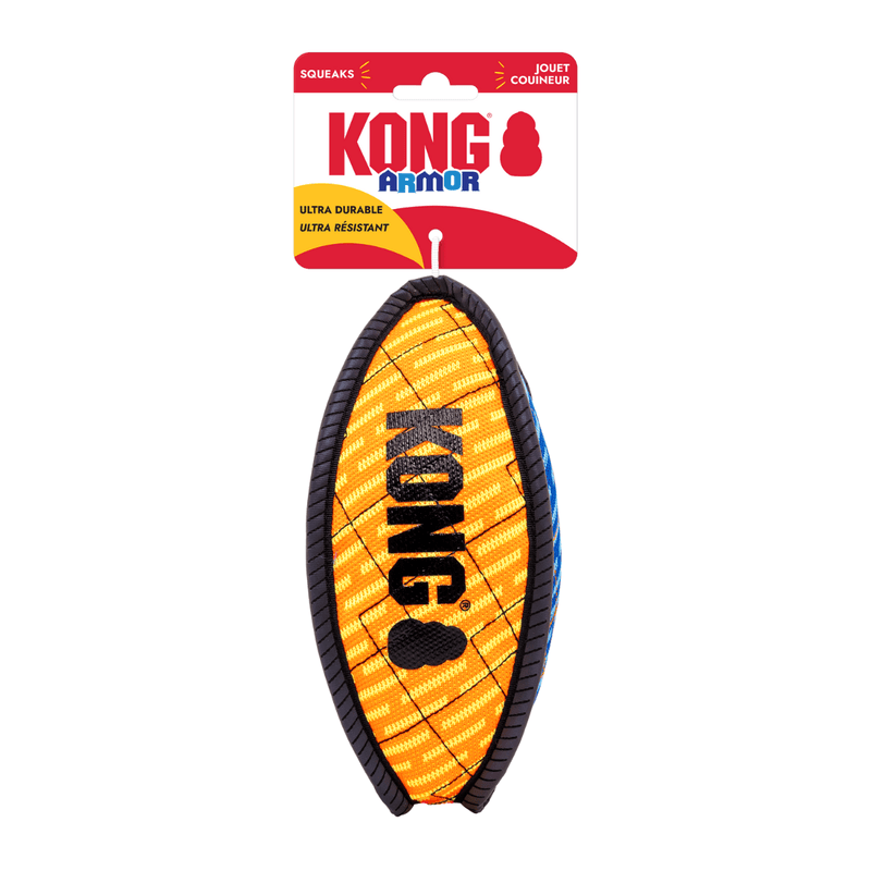 KONG Armor Footbal – Brinquedo Reforçado e Refletivo para Cães - New York Pets