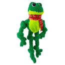 KONG Holiday Knots Frog - Sapo de Pelúcia Grande com Corda (46cm) - New York Pets