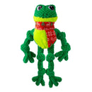 KONG Holiday Knots Frog - Sapo de Pelúcia Grande com Corda (46cm) - New York Pets