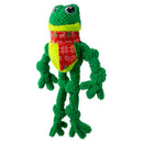 KONG Holiday Knots Frog - Sapo de Pelúcia Grande com Corda (46cm) - New York Pets