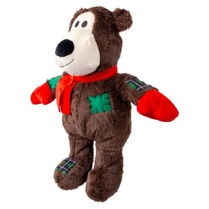 KONG Holiday Wild Knots Bear Jumbo - Urso de Pelúcia com Corda Interna