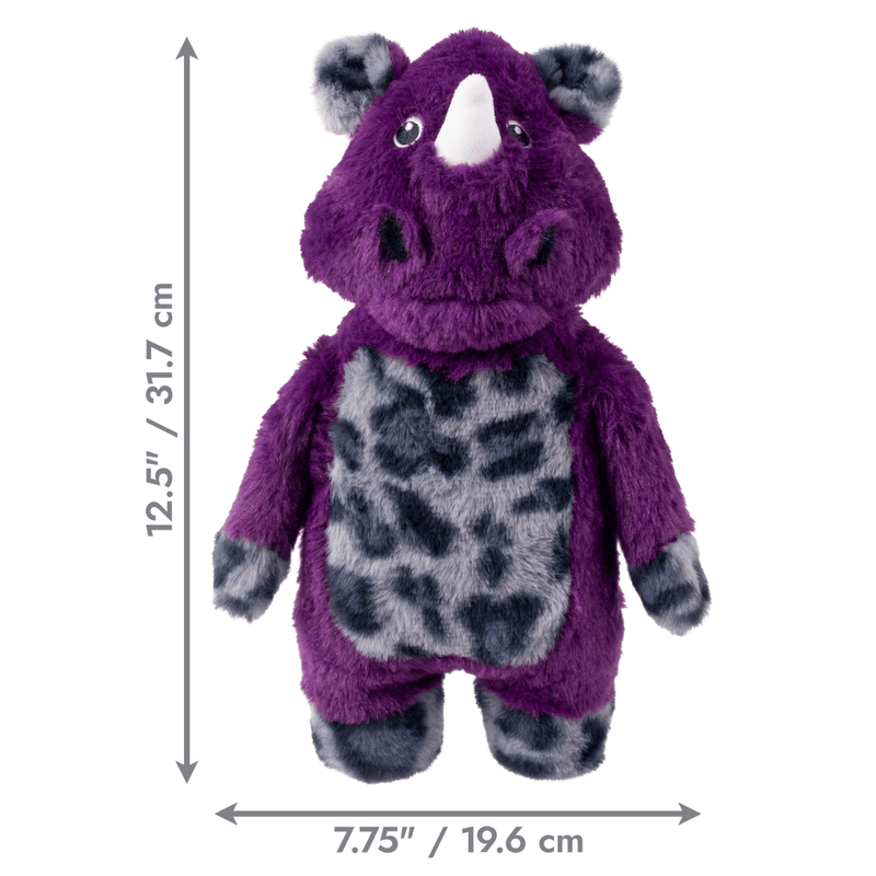 KONG Jungle Jamz Rhino – Brinquedo Sonoro e Interativo para Cães - New York Pets