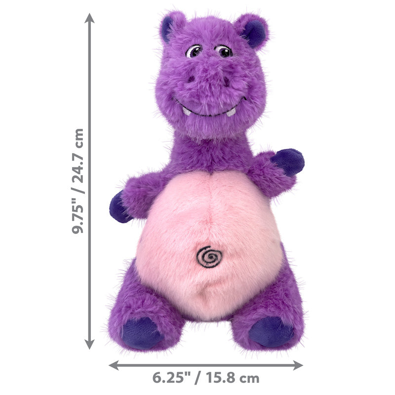 Kong Knots Belly Hippo – Pelucia com Corda para Cachorro