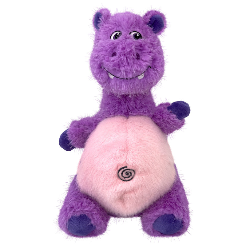 Kong Knots Belly Hippo – Pelucia com Corda para Cachorro