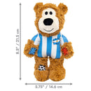 Kong Wild Knots Urso Argentina — Brinquedo de Pelúcia com Corda para Cães de Mordida Leve a Moderada - New York Pets