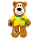 Kong Wild Knots Urso Brasil — Brinquedo de Pelúcia com Corda para Cães de Mordida Leve a Moderada - New York Pets