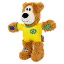 Kong Wild Knots Urso Brasil — Brinquedo de Pelúcia com Corda para Cães de Mordida Leve a Moderada - New York Pets