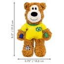 Kong Wild Knots Urso Brasil — Brinquedo de Pelúcia com Corda para Cães de Mordida Leve a Moderada - New York Pets