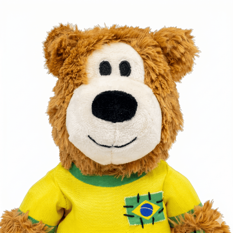 Kong Wild Knots Urso Brasil — Brinquedo de Pelúcia com Corda para Cães de Mordida Leve a Moderada - New York Pets