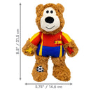 Kong Wild Knots Urso Espanha — Brinquedo de Pelúcia com Corda para Cães de Mordida Leve a Moderada - New York Pets