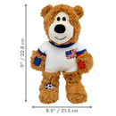 Kong Wild Knots Urso Estados Unidos — Brinquedo de Pelúcia com Corda para Cães de Mordida Leve a Moderada - New York Pets