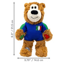 Kong Wild Knots Urso Italia — Brinquedo de Pelúcia com Corda para Cães de Mordida Leve a Moderada - New York Pets