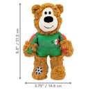 Kong Wild Knots Urso Mexico — Brinquedo de Pelúcia com Corda para Cães de Mordida Leve a Moderada - New York Pets
