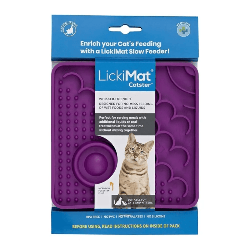 LickiMat Catster – Tapete de Lamber Antiestresse para Gatos - New York Pets