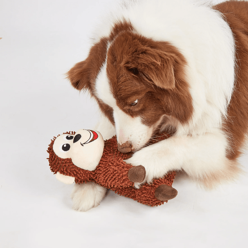 Macaco Chenille Tough Animais FOFOS Petta – Pelúcia com Apito - New York Pets
