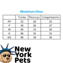 Moletom Dino Marinho com Cinza - New York Pets