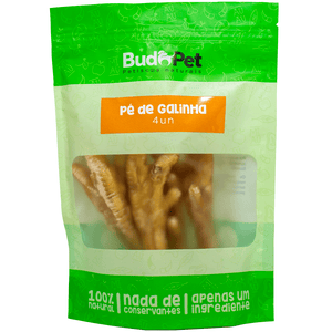 Mordedor Natural Pé de Galinha  para Cães BudoPet