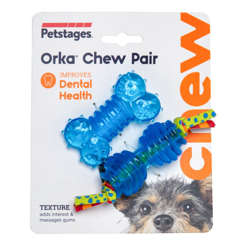 Brinquedo para cachorro Mini Orka Chew Pair da Petstages Extra Pequeno