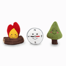 Pelucia Surpresa Zippy Paws Camping Burrows Apito para Cachorro - New York Pets