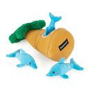 Pelucia Surpresa Zippy Paws com Golfinhos Burrows Apito para Cachorro - New York Pets