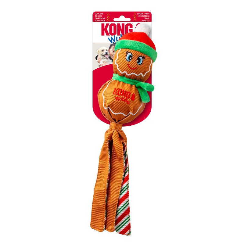 Pelucia Wubba KONG Natal Gingerbread Man Large - Para Cachorro - New York Pets