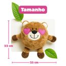 Pelucia Zippy - Brainey Pelucia Ursinho Apaixonado - New York Pets