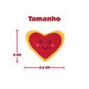 Pelucia Zippy Miniz Cookie de Coração - Pack com 3 - New York Pets