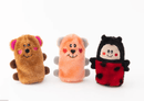 Pelucia Zippy Squeakie Buddies - Pack com 3 unidades - New York Pets