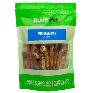 Petisco Natural Manjuba para Cães e Gatos BudoPet