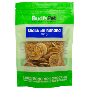 Petisco Snack banana budopet para cães e gatos