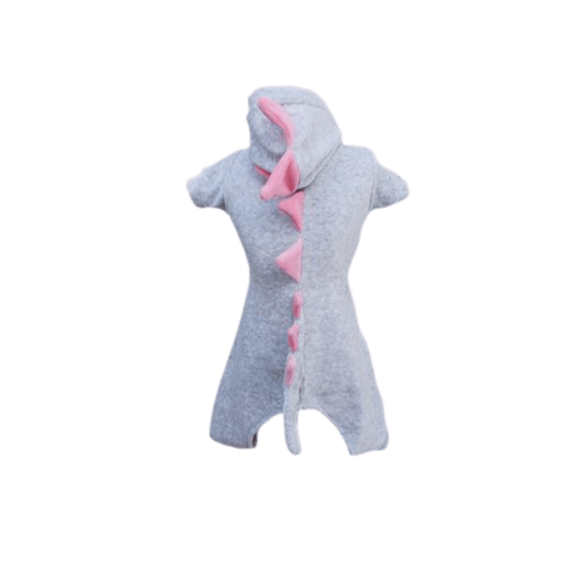 Pijama Macacão Dinosauro Plush Rosa - New York Pets