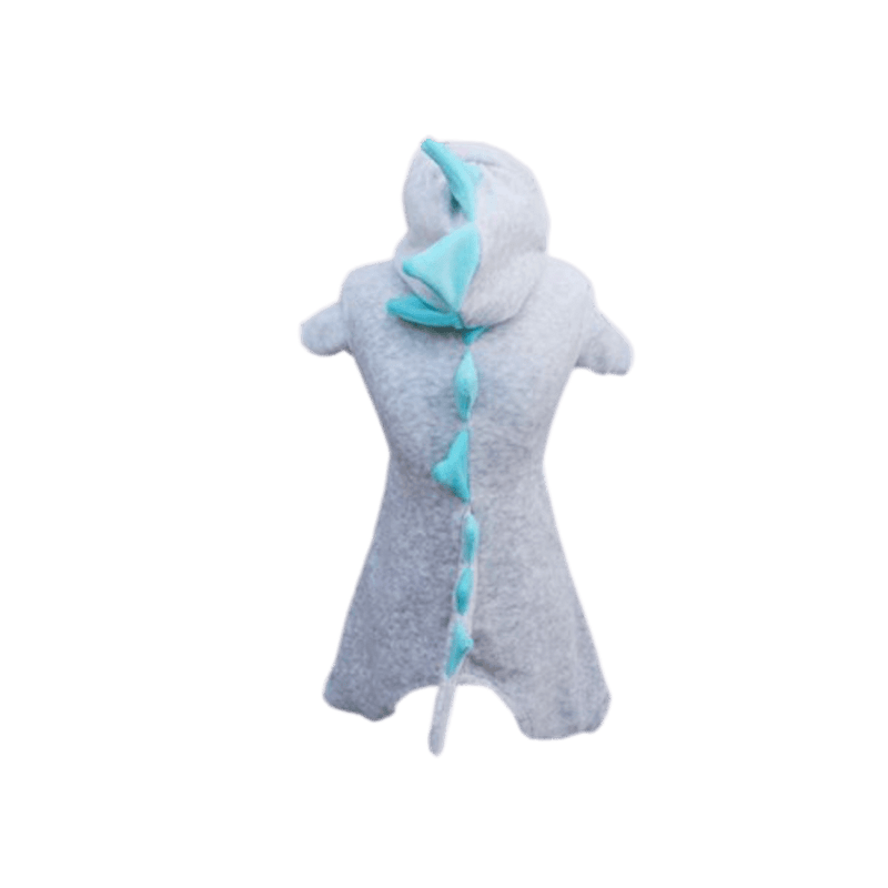 Pijama Macacão Dinossauro Plush Azul - New York Pets
