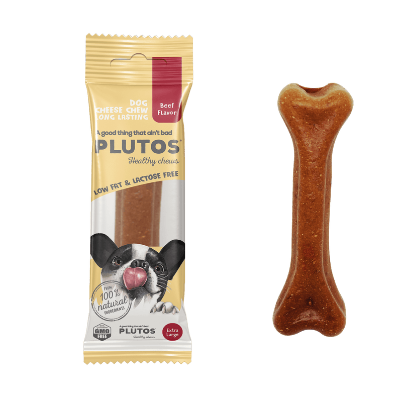 Plutos Beef Flavor – Mordedor Natural de Queijo com Carne - New York Pets