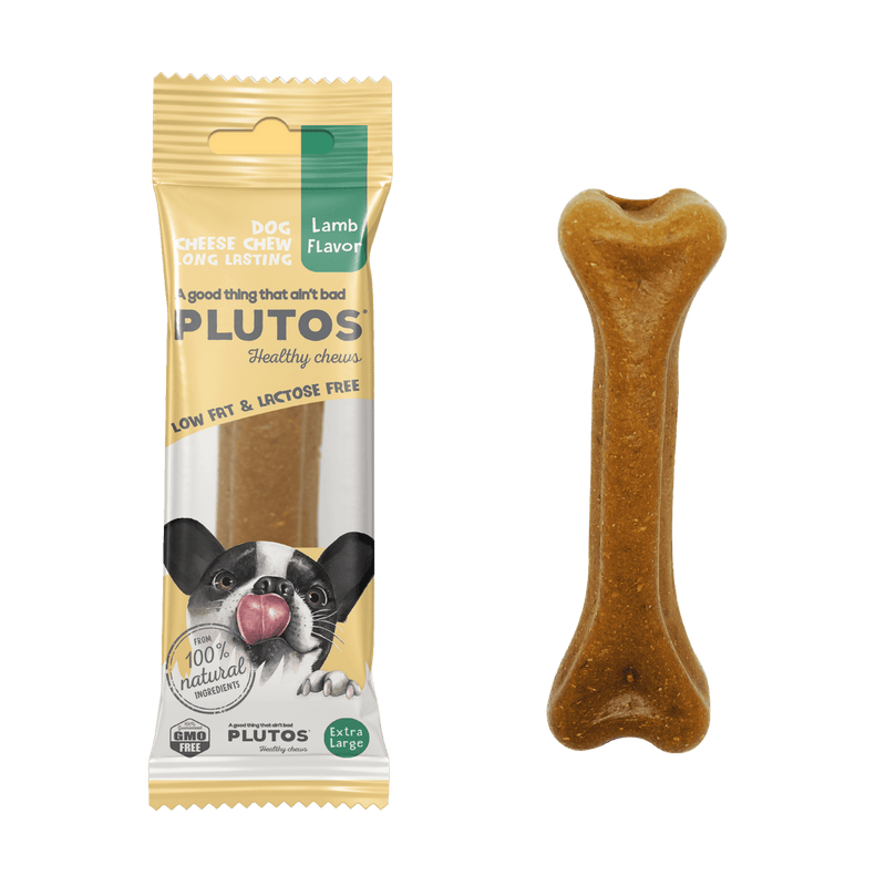 Plutos Lamb Flavor – Mordedor Natural de Queijo com Cordeiro - New York Pets