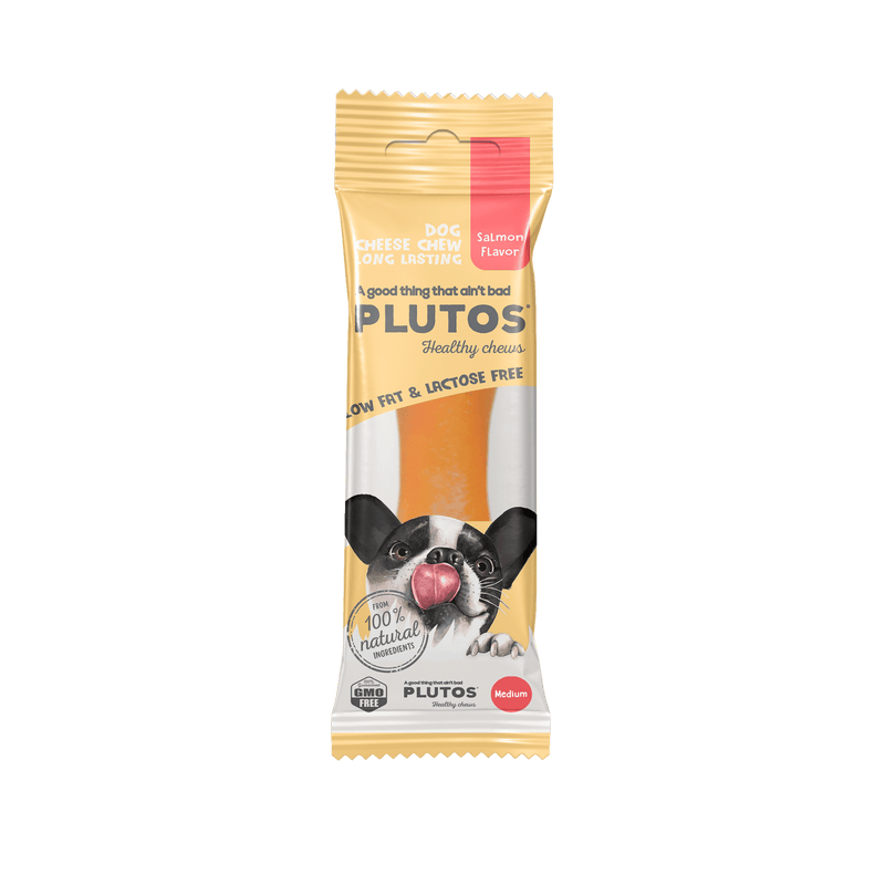 Plutos Salmon Flavor – Mordedor Natural de Queijo com Salmão e Krill - New York Pets