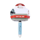 Rasqueadeira German Hart com cabo em Gel Azul p/ cães - New York Pets