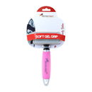 Rasqueadeira German Hart com cabo em Gel Rosa p/ cães - New York Pets