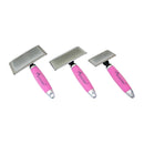 Rasqueadeira German Hart com cabo em Gel Rosa p/ cães - New York Pets