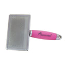 Rasqueadeira German Hart com cabo em Gel Rosa p/ cães - New York Pets