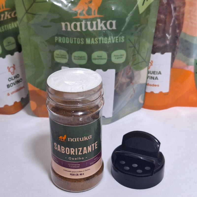 Saborizante Natural De Coelho 40g Natuka - New York Pets