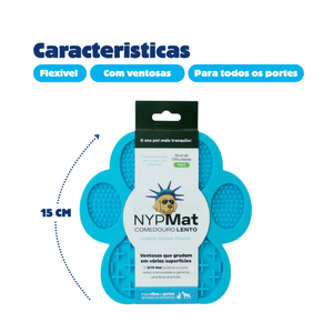 Tapete de lamber NYPets Patinha com Ventosas para cães e gatos